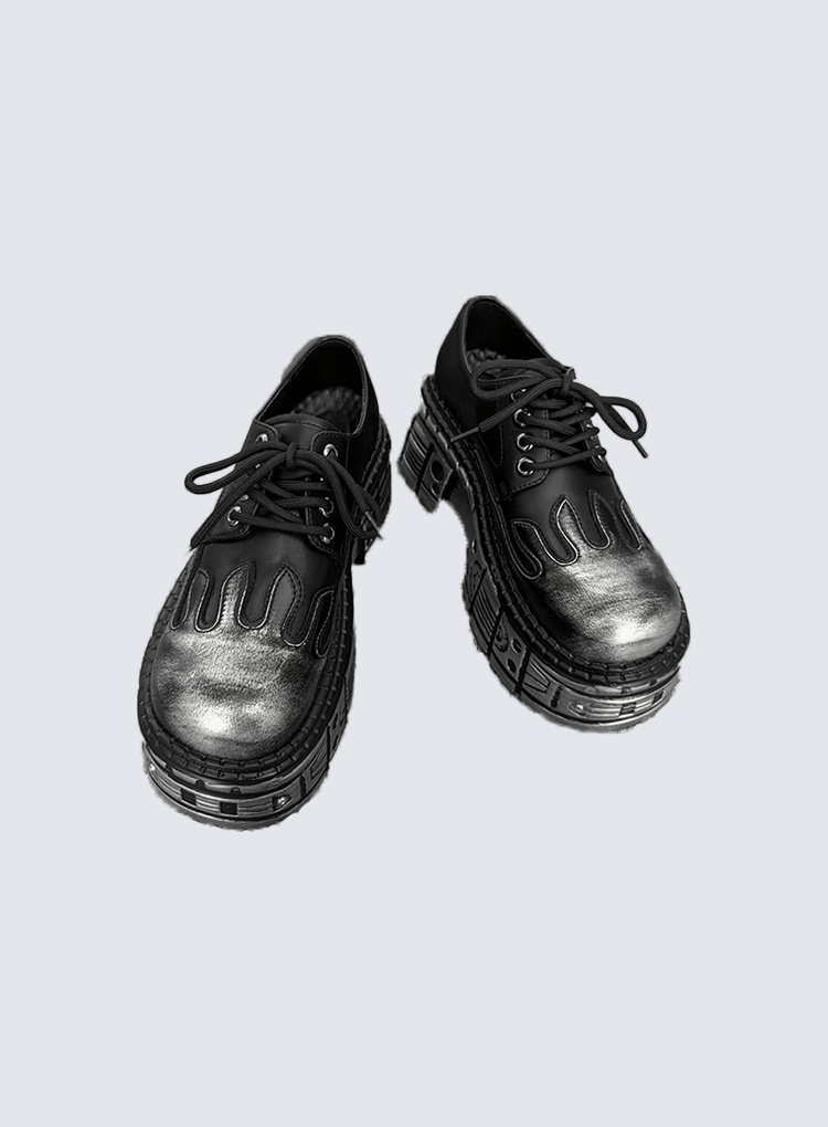 Cyber Flame Platform Derby Shoes
