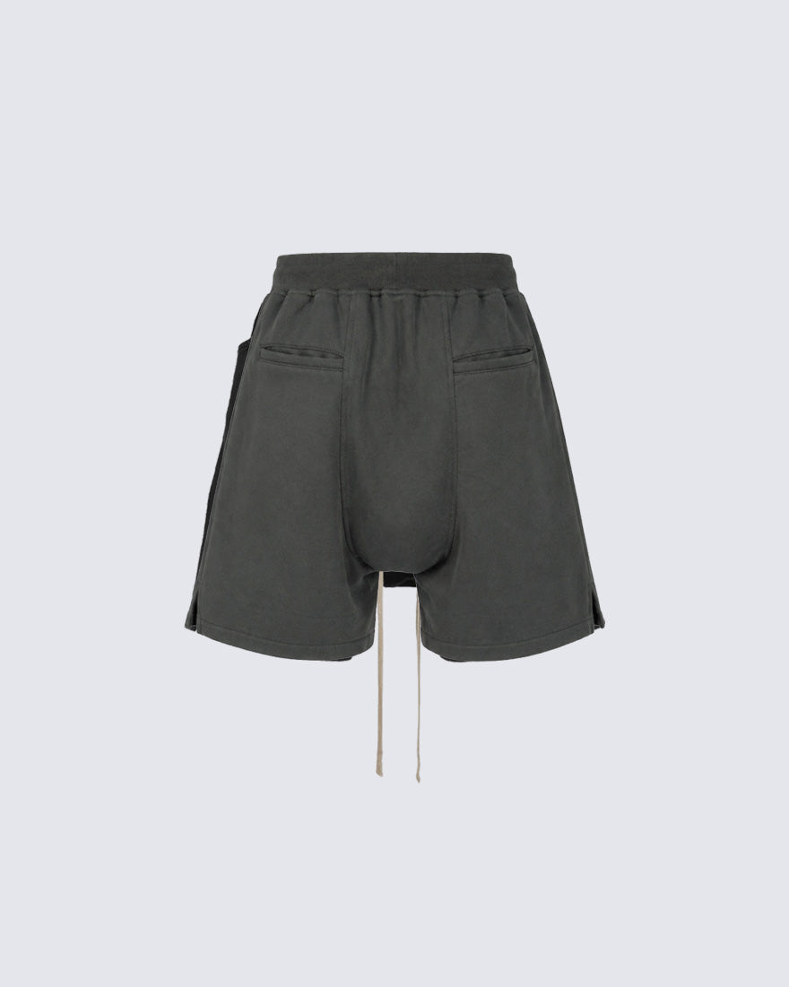 Minimal Zipper Detail Street Shorts