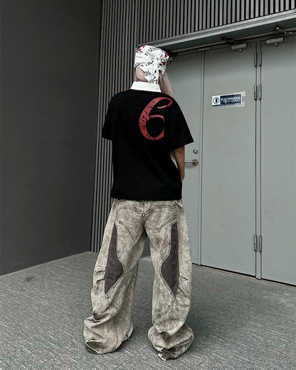 New American Double Waist Heavy Duty Denim Pants
