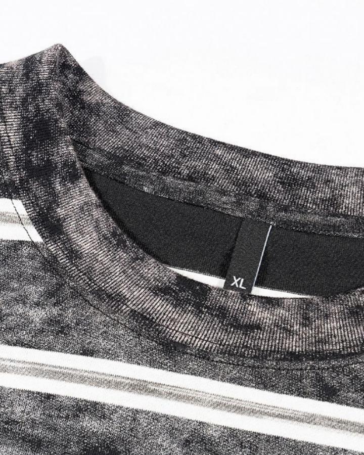Vintage Washed Stripe Oversized Tee