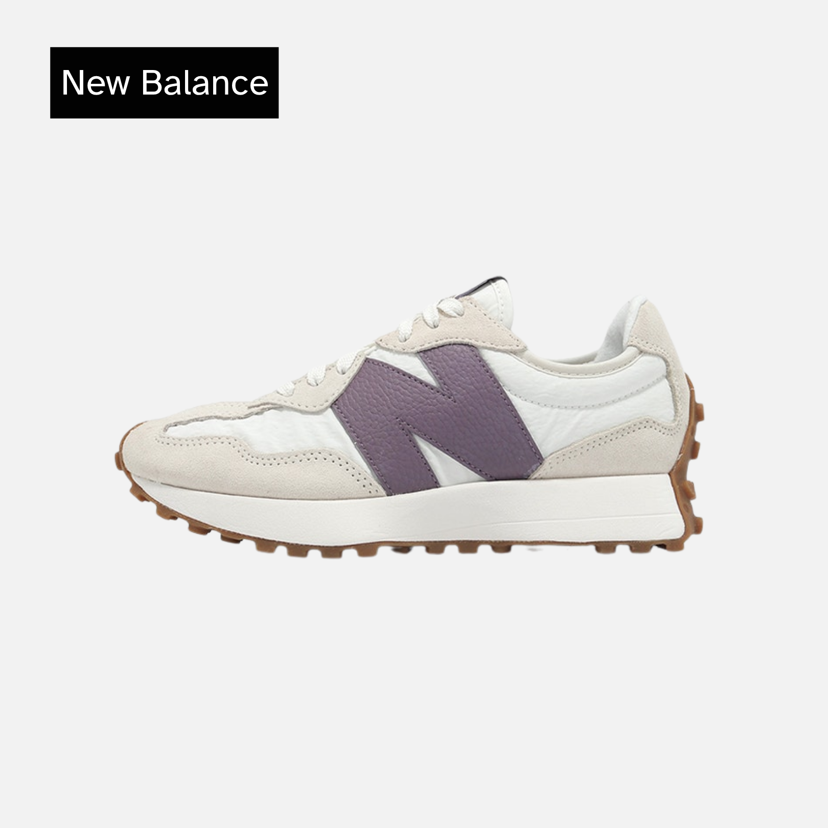 Wmns 327 'Linen Dark Ice Wine'