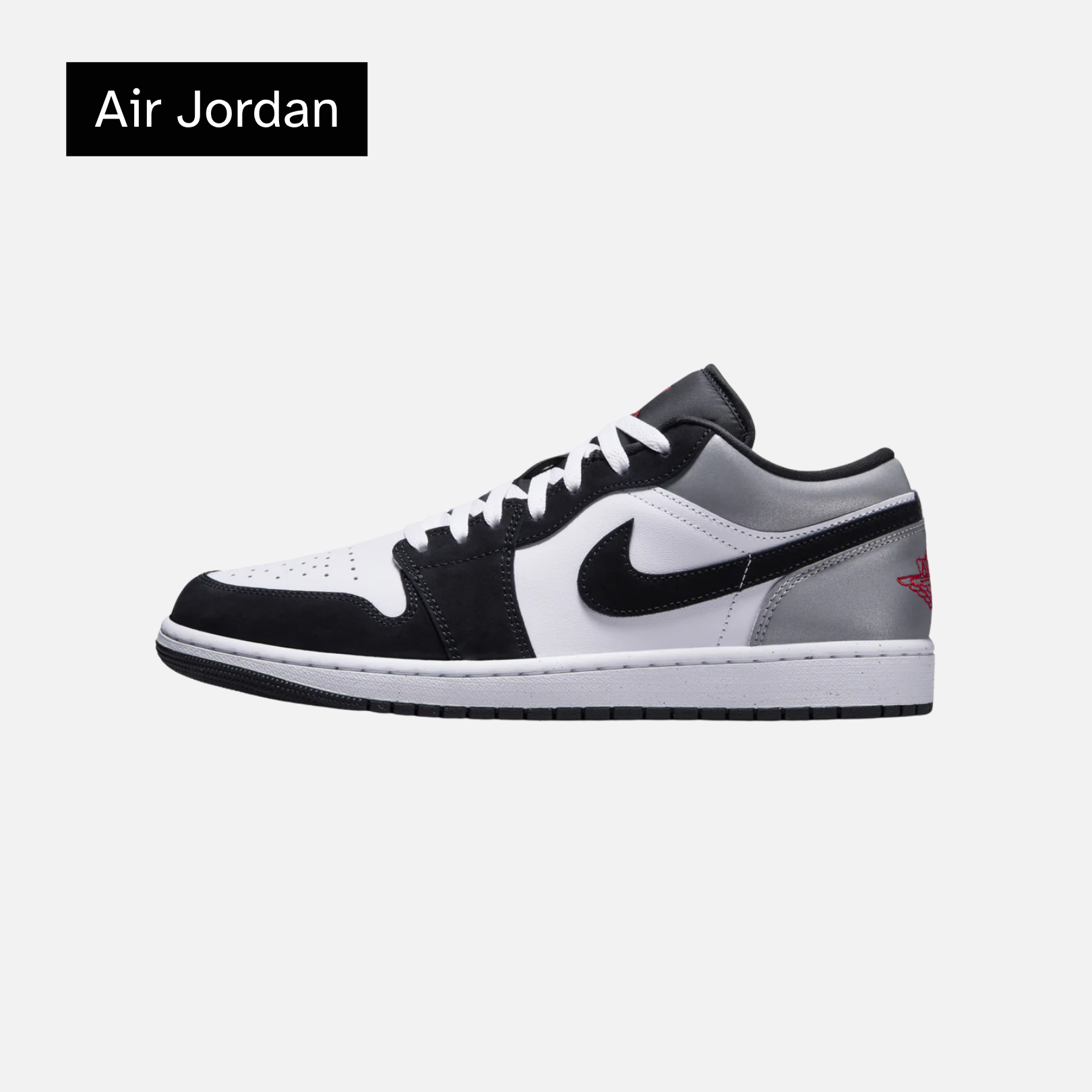 Air Jordan 1 Low SE 'White Black Matte Silver'