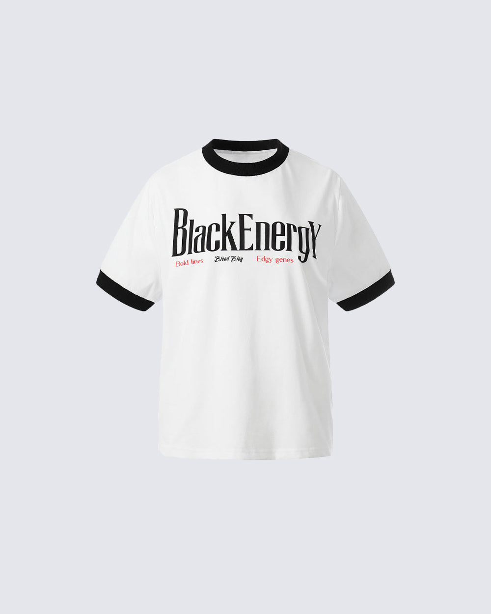 American Style Lip Print Regular-Shoulder T-Shirt
