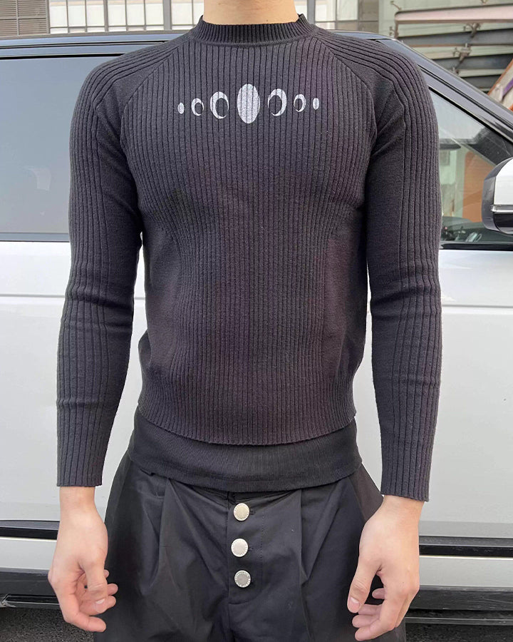 New Vintage Slim-Fit Knit Long Sleeve Sweater
