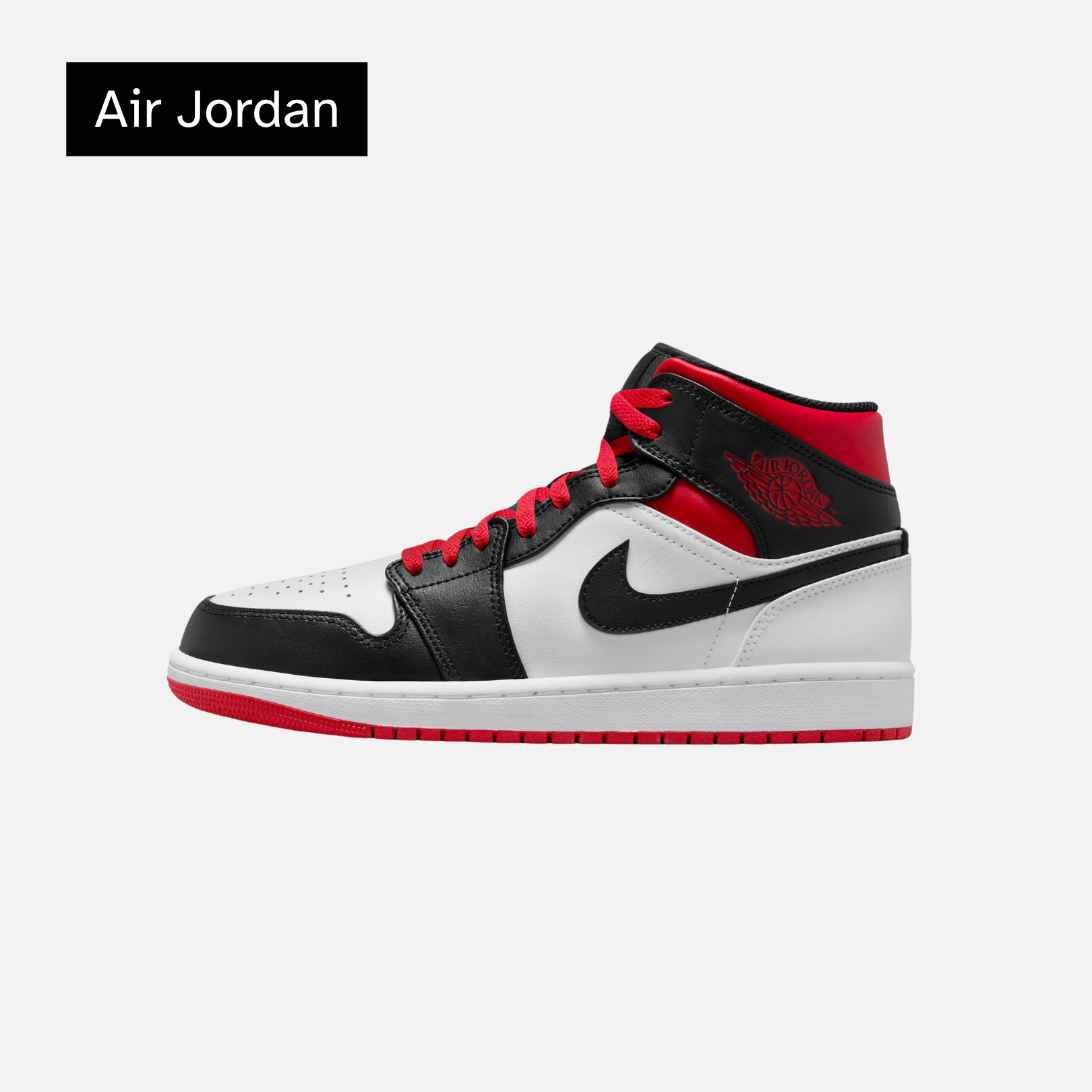 Air Jordan 1 Mid 'Gym Red Black Toe'