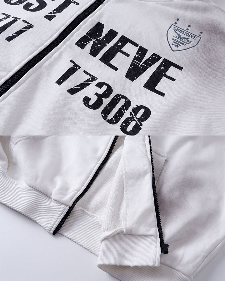 New Wasteland Dirty Wash Hooded Zip Sweatshirt