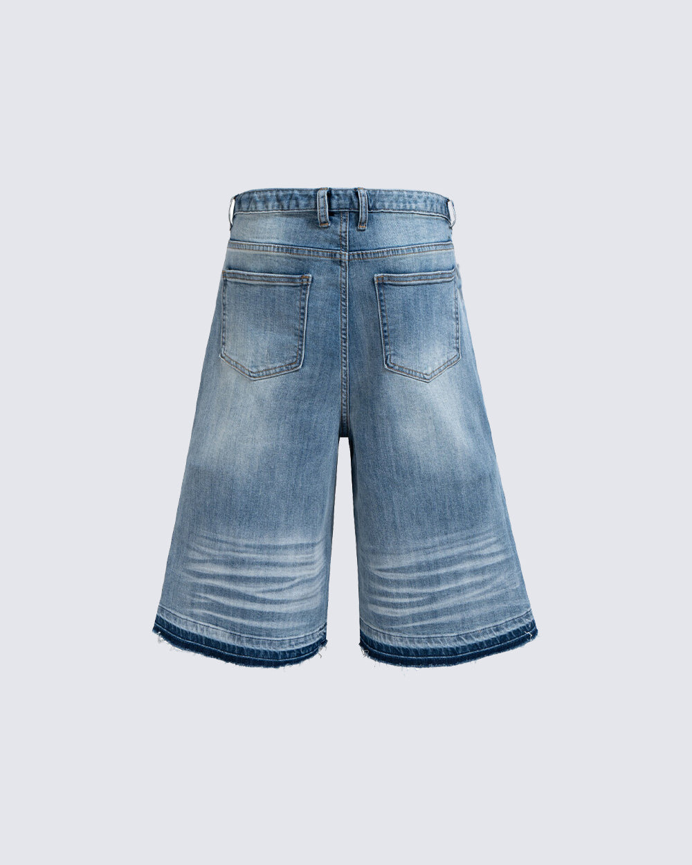 Distressed Denim Cropped New Shorts