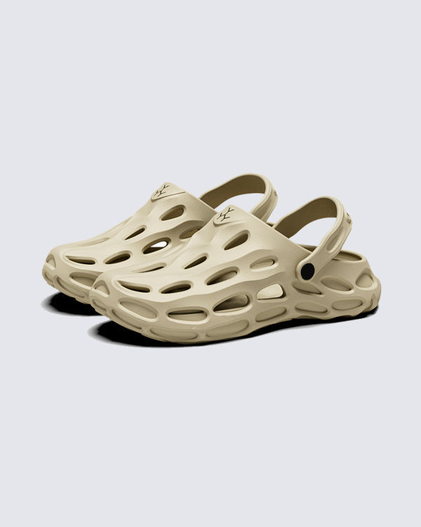 Futuristic Hollow-Out Strap Clog Sandals