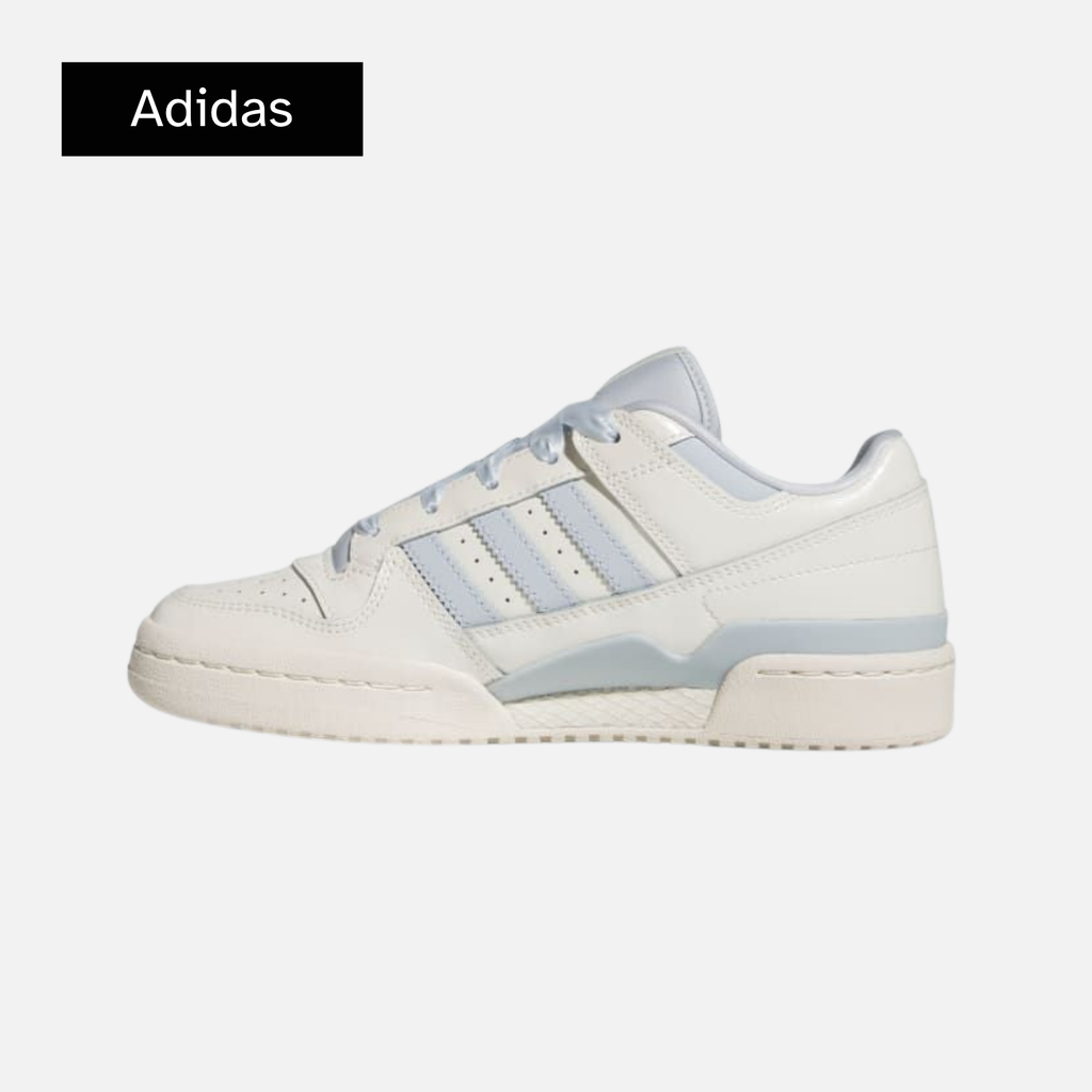Wmns Forum Low CL 'Off White Halo Blue Patent'
