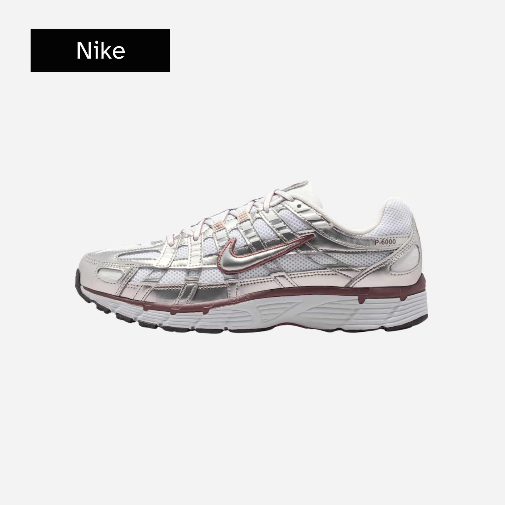 Wmns P-6000 'White Metallic Silver'
