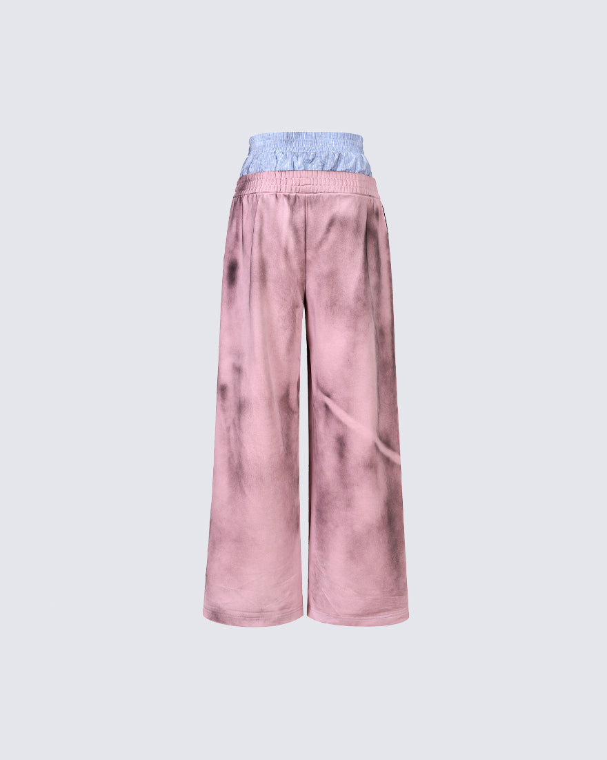 Double-Layer High Street Wide-Leg Pants