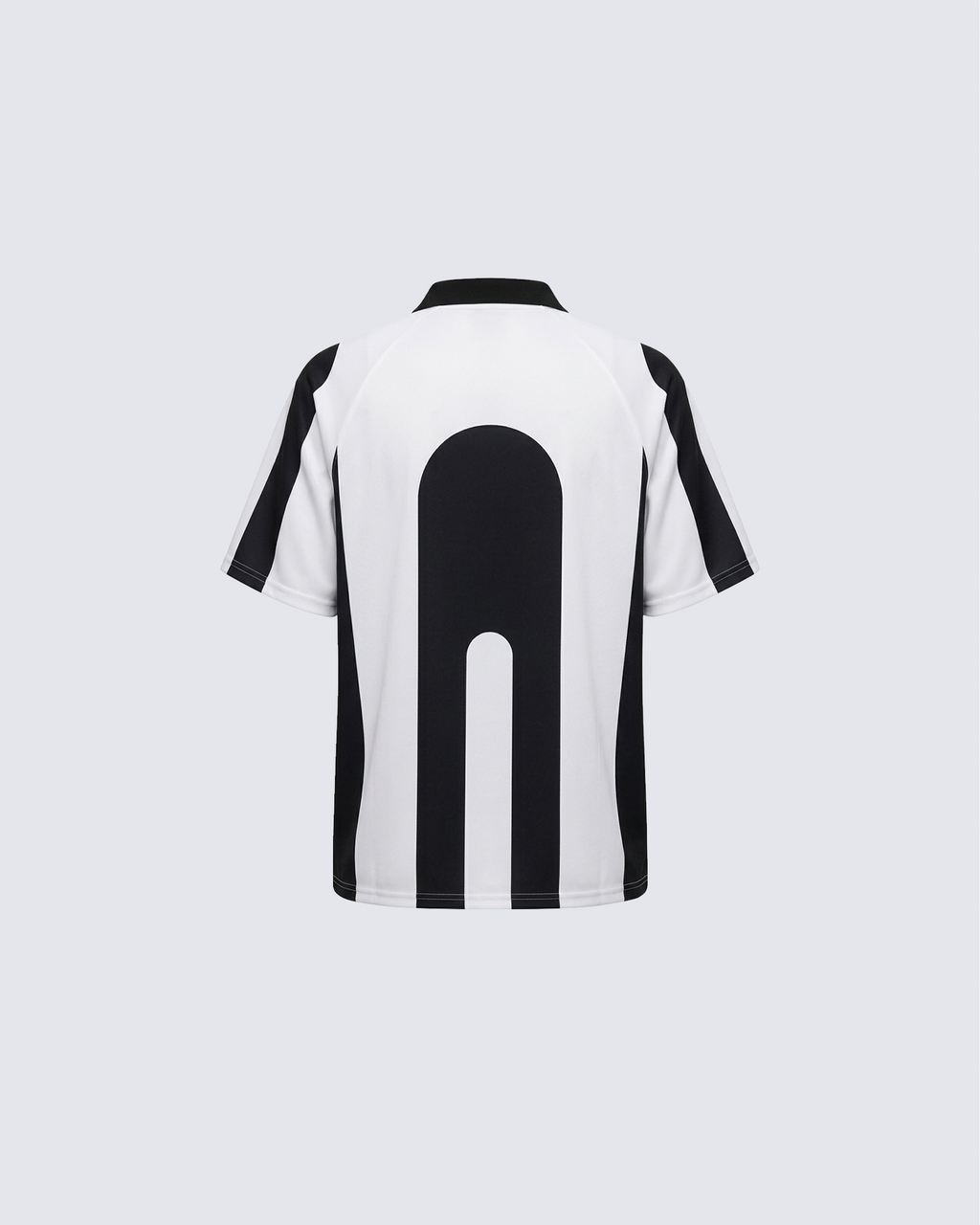 Graphic Striped Polo Jersey T-Shirt