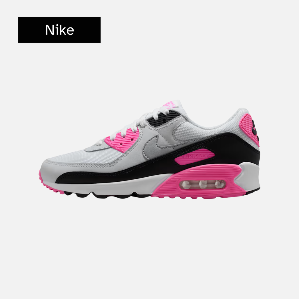 Wmns Air Max 90 'White Pink Glow Black'
