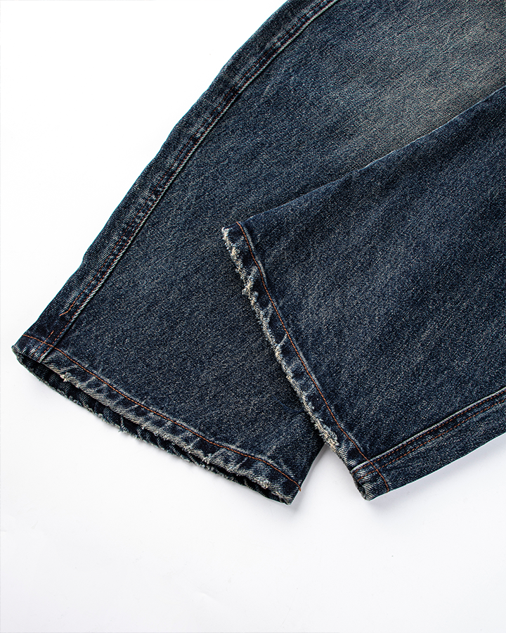 Vintage Wide-Leg Scimitar-Cut Jeans