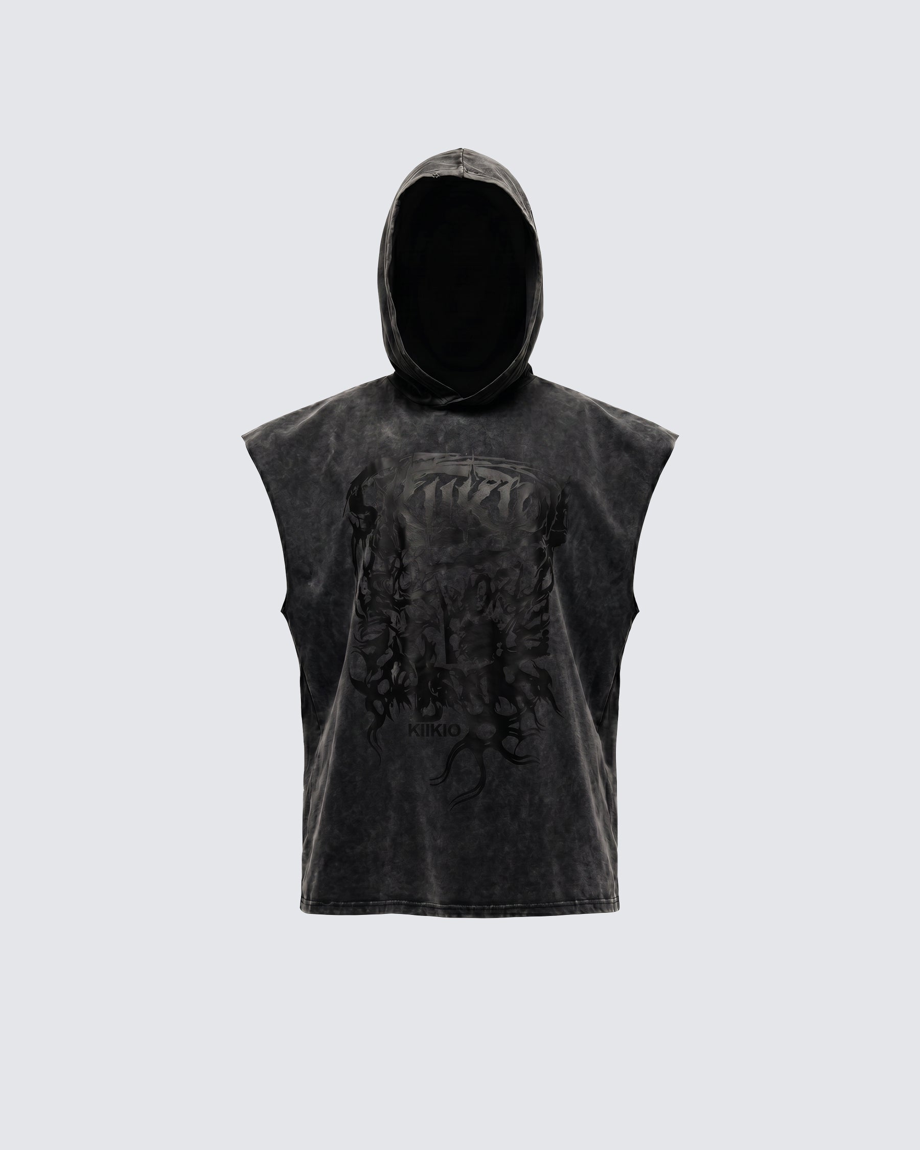 KIIKIO-New Washed Hooded Sleeveless Top
