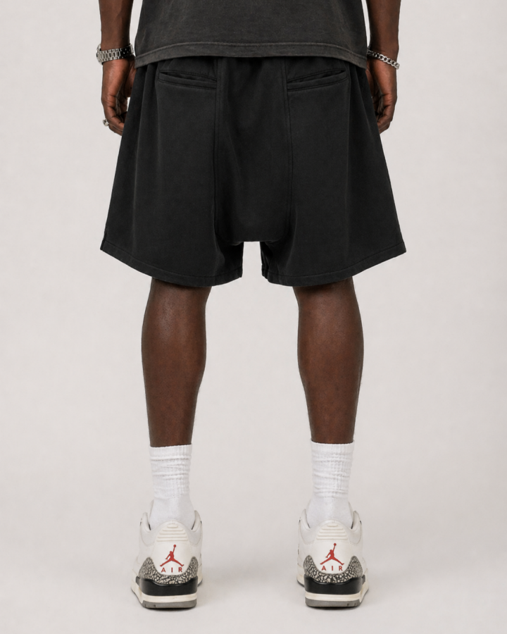 Minimal Zipper Detail Street Shorts