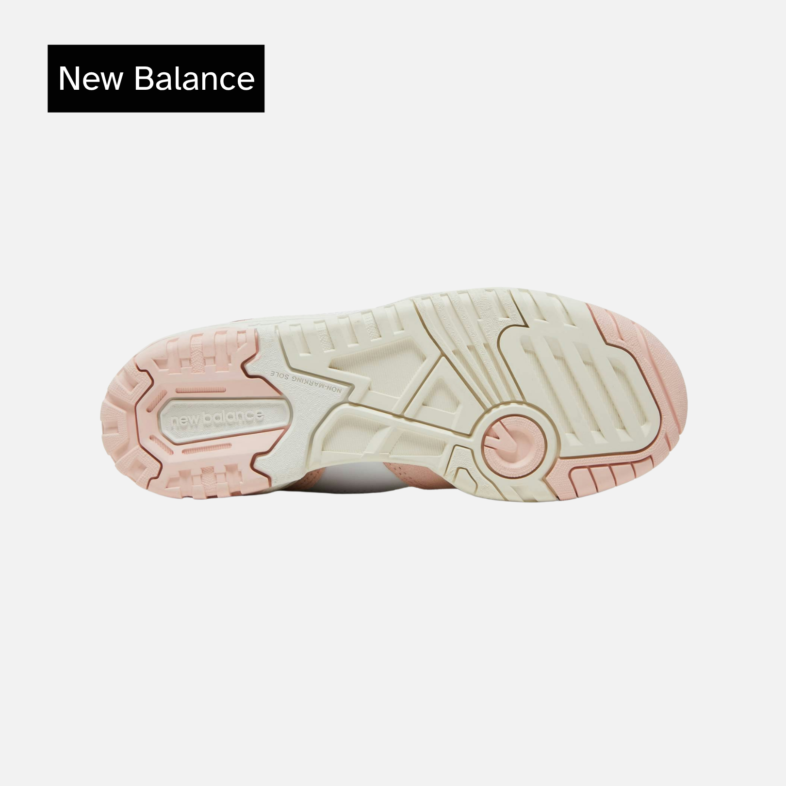 550 Big Kid 'Pink Sand White'