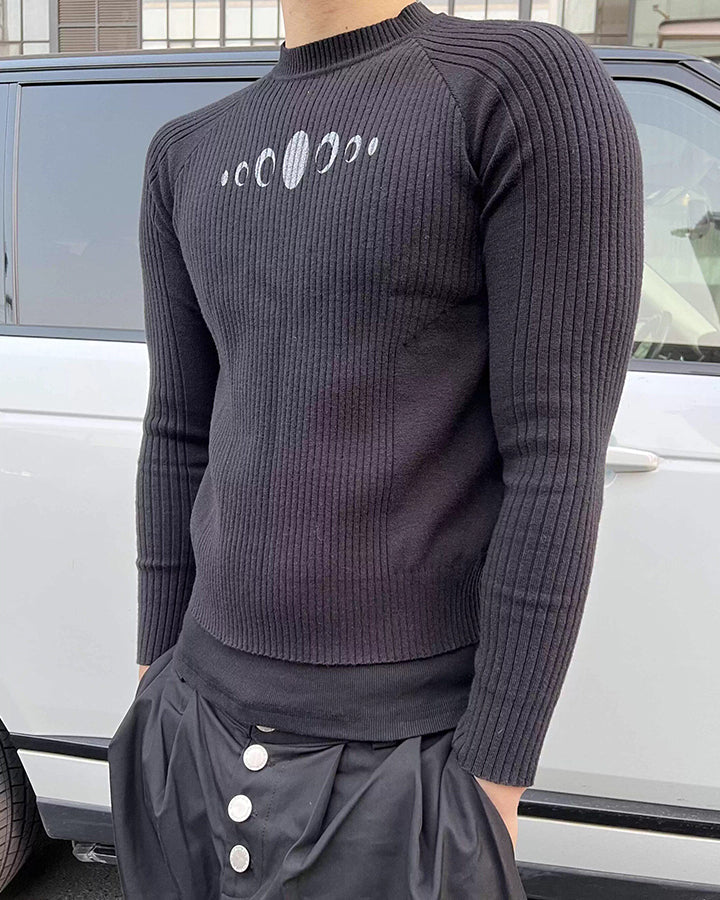New Vintage Slim-Fit Knit Long Sleeve Sweater