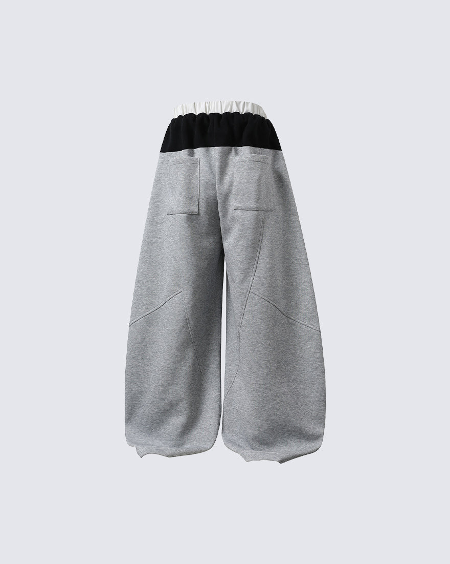 New High Street Colorblock Wide Sweatpants