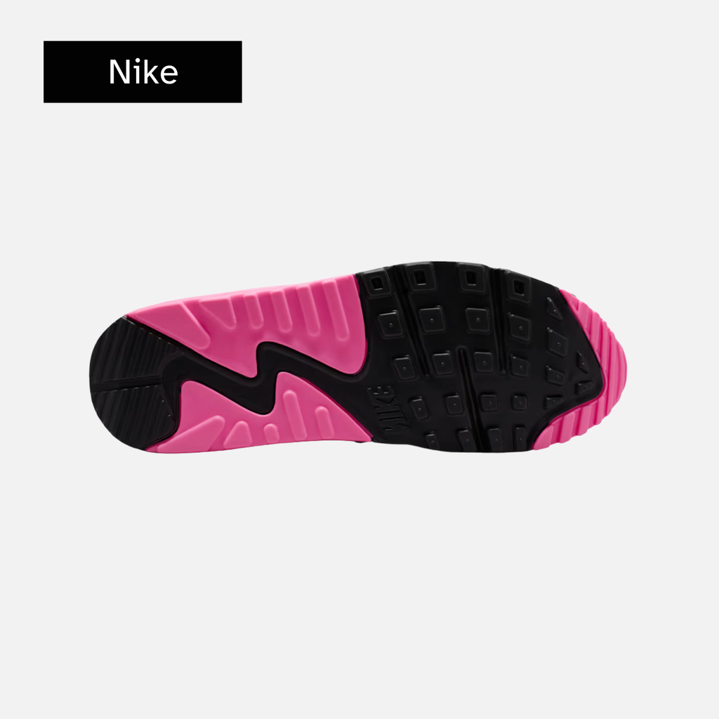 Wmns Air Max 90 'White Pink Glow Black'