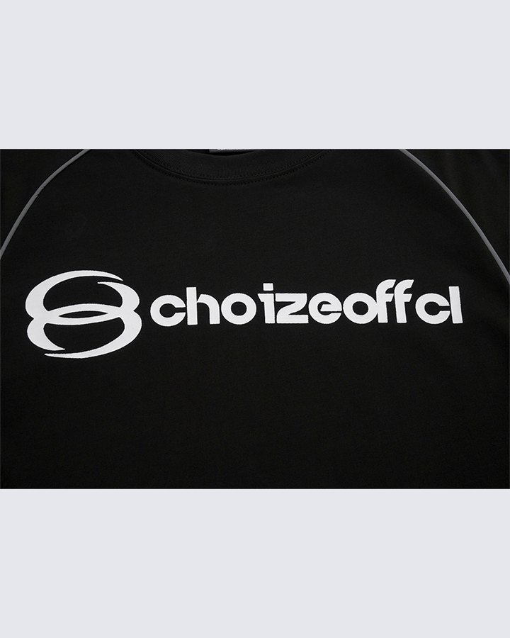 Contrast Sleeve Letter Print Street Style Long Sleeve T-Shirt