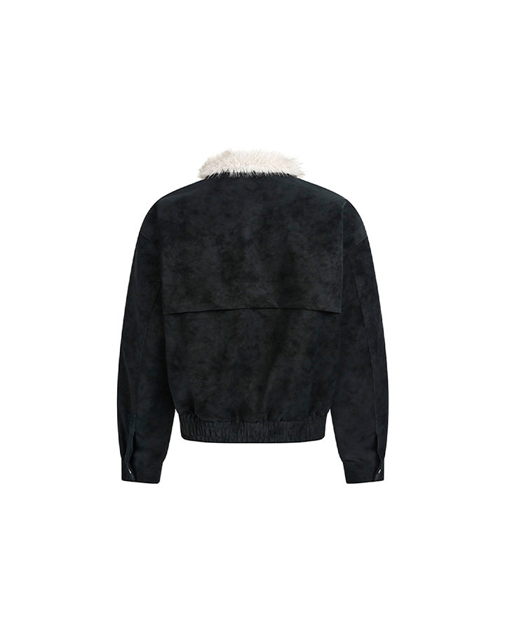 Fleece Lined Loose Fit Jacket