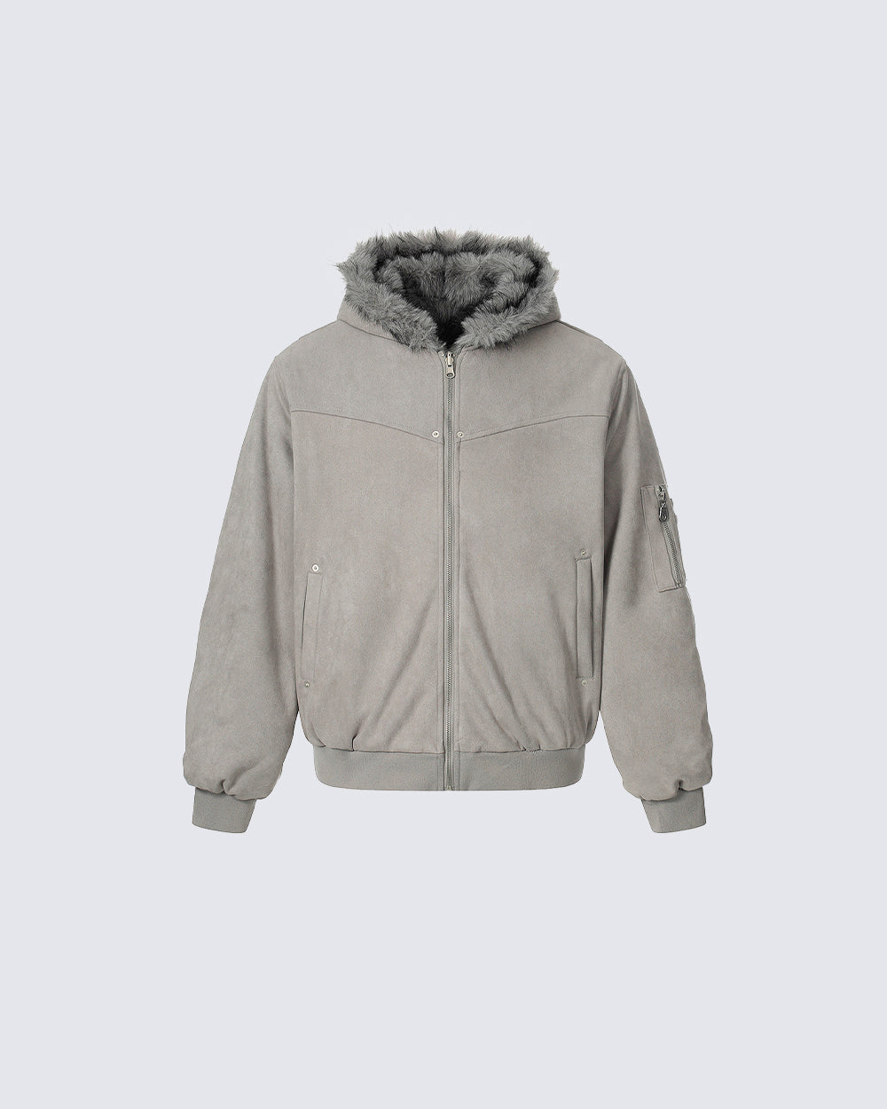 American High-Street Reversible Fleece Flight Jacket