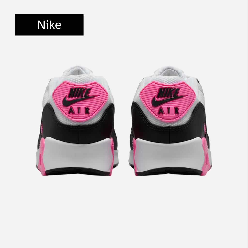 Wmns Air Max 90 'White Pink Glow Black'