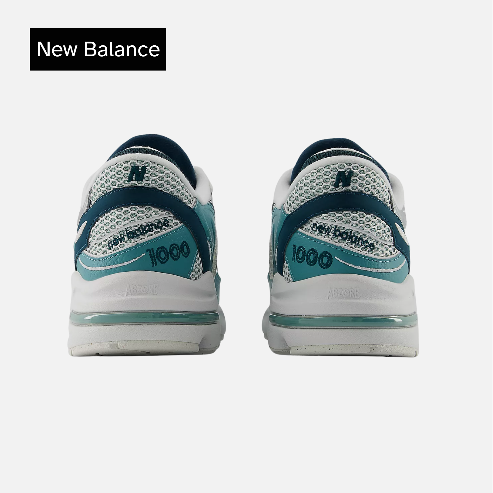 1000 'Faded Teal White'