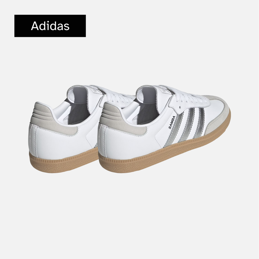 Wmns Samba OG 'White Silver Metallic Grey'