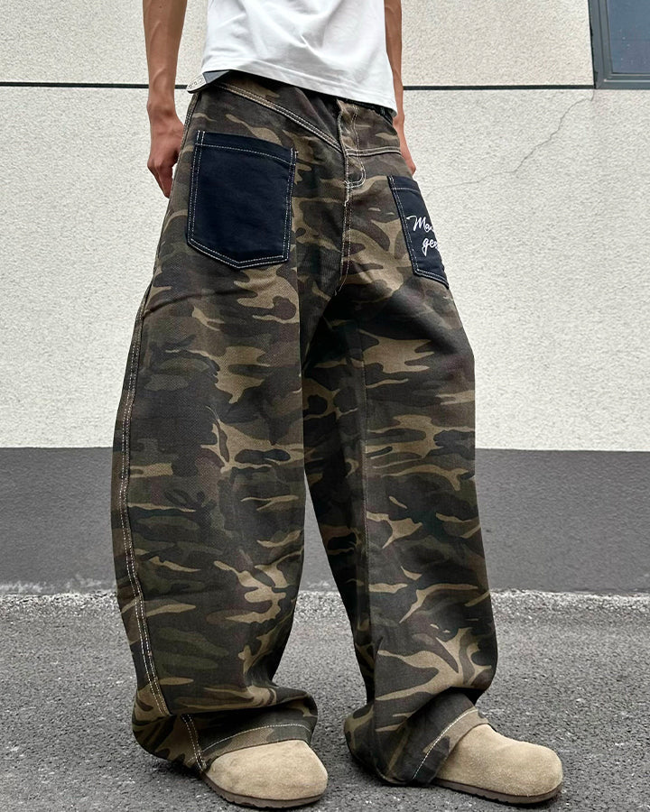 New Street Camo All-Over Print Jeans
