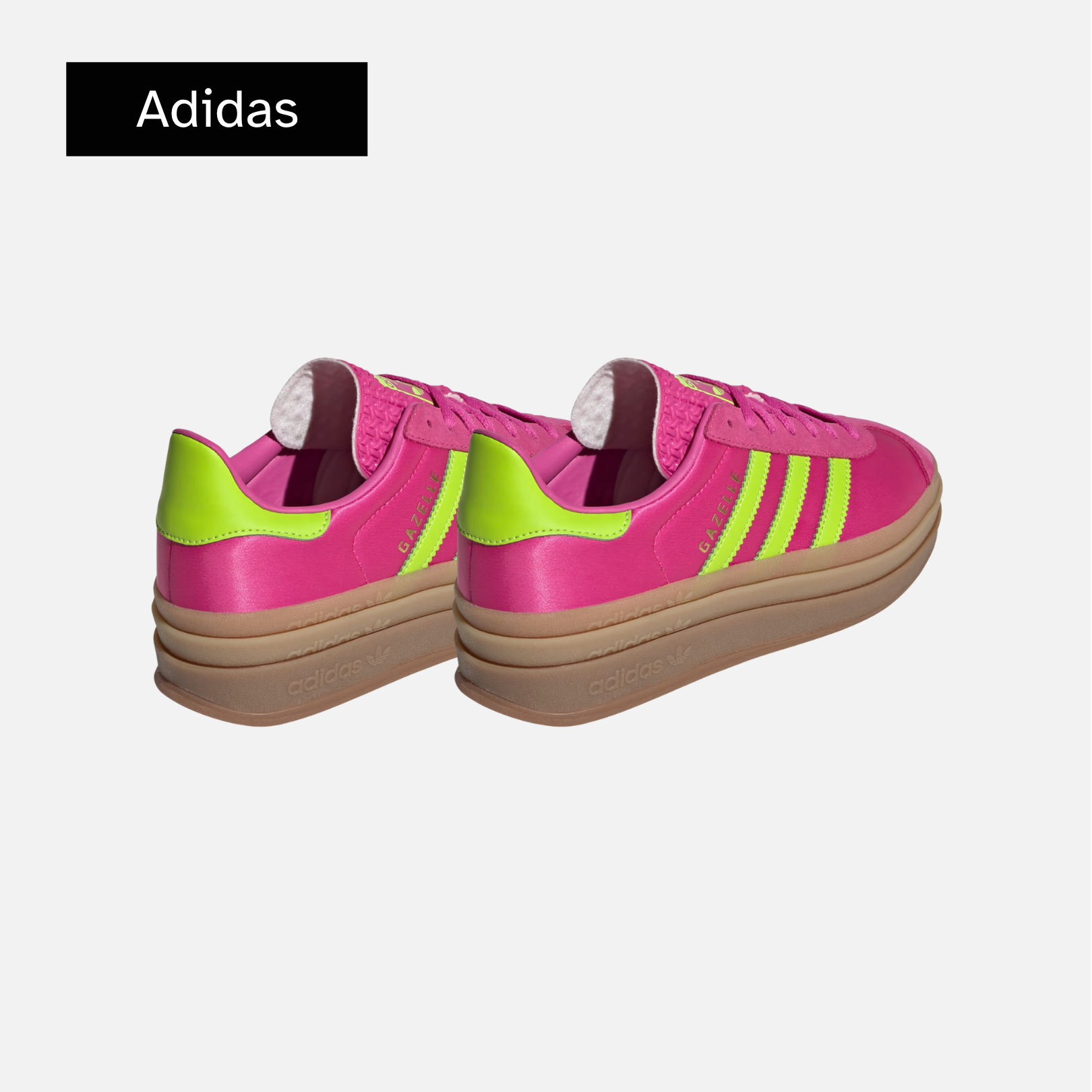 Wmns Gazelle Bold 'Lucid Fuchsia Solar Slime Satin'