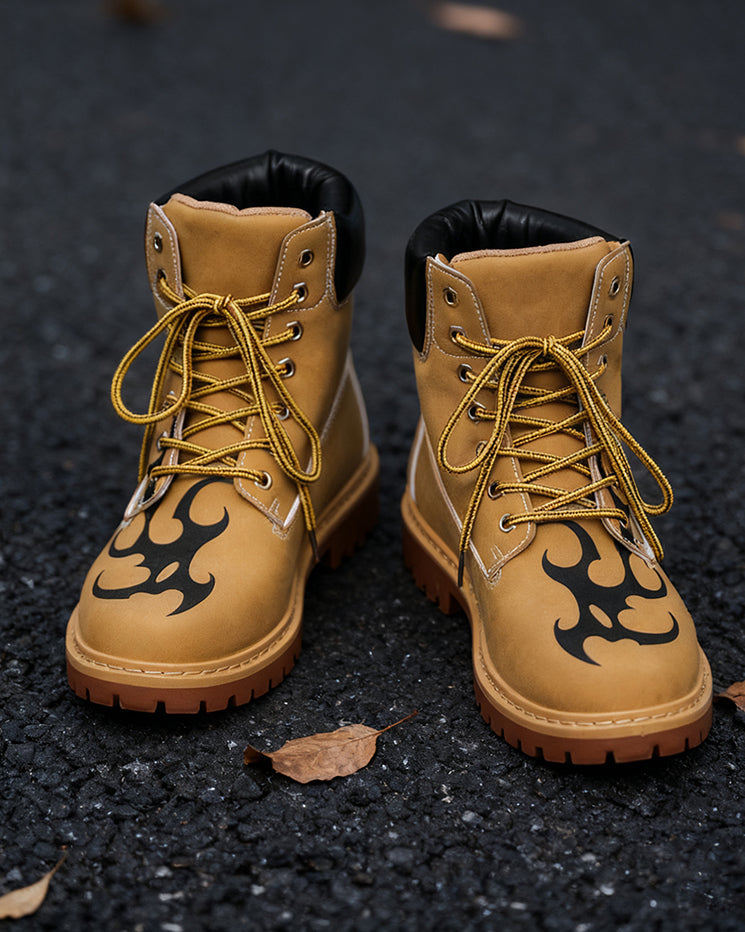 Motorcycle High-Top Martin Boots for Men