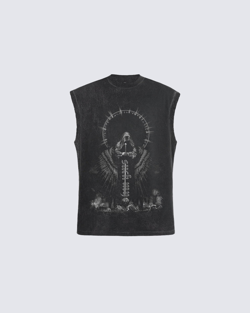 Vintage Faded Printed Tank Top