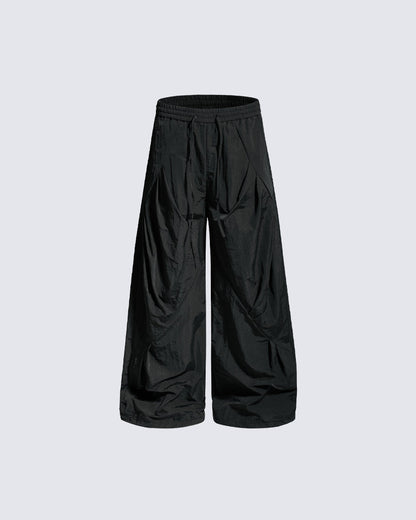 American Vintage Wrinkled Quick-Dry Parachute Pants