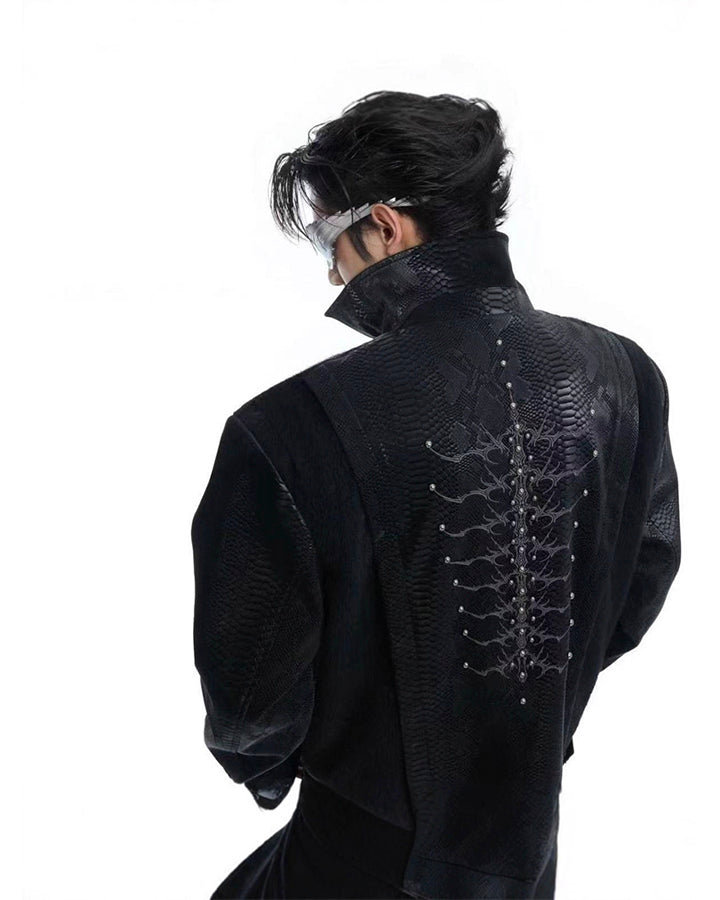 American Cropped Leather Jacket