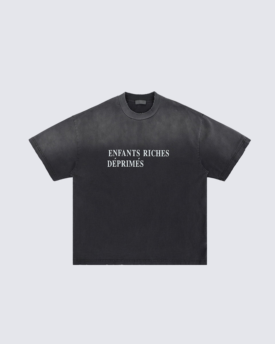 Distressed Gradient Vintage Short Sleeve T-shirt