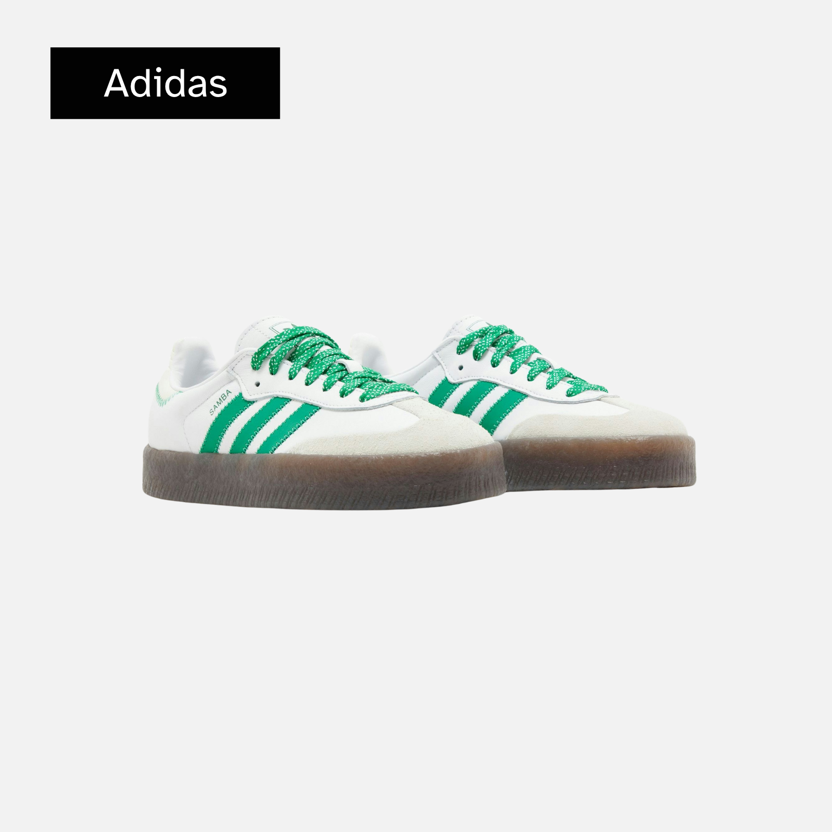 Wmns Sambae 'White Green Gum'