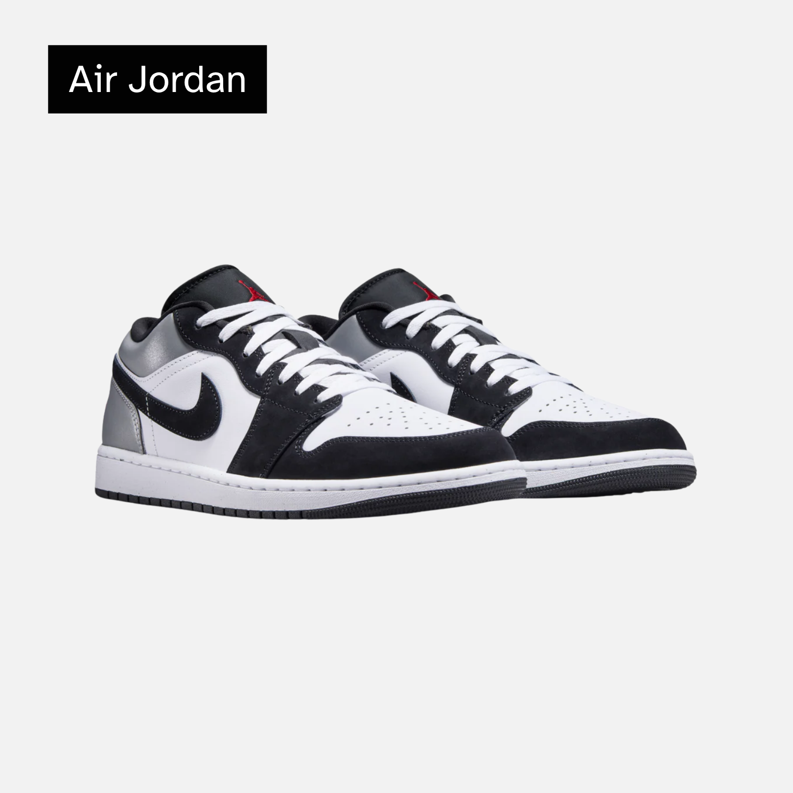 Air Jordan 1 Low SE 'White Black Matte Silver'