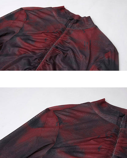 American High Street Mesh Long Sleeve Shirt