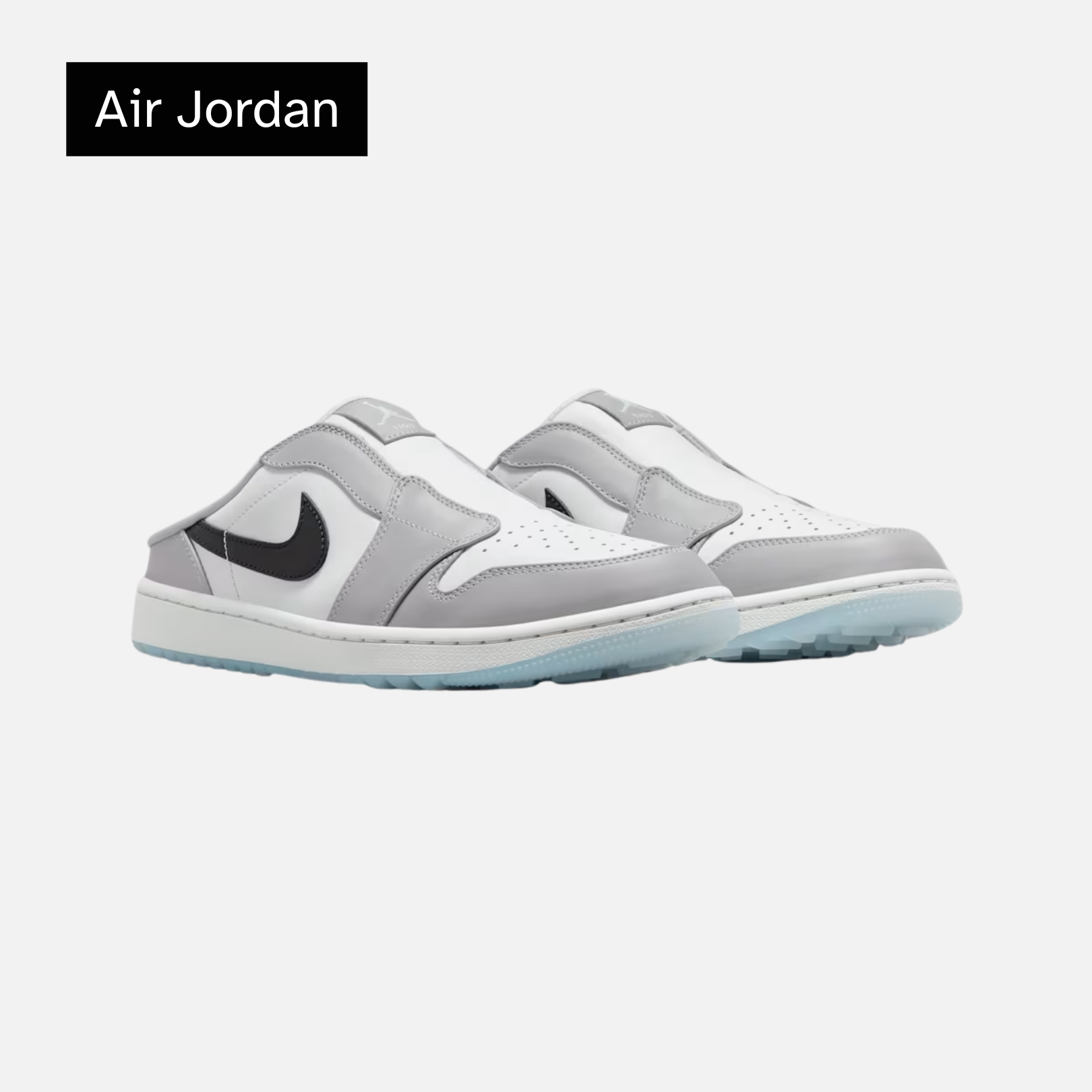 Air Jordan 1 Mule Golf 'Wolf Grey Black'
