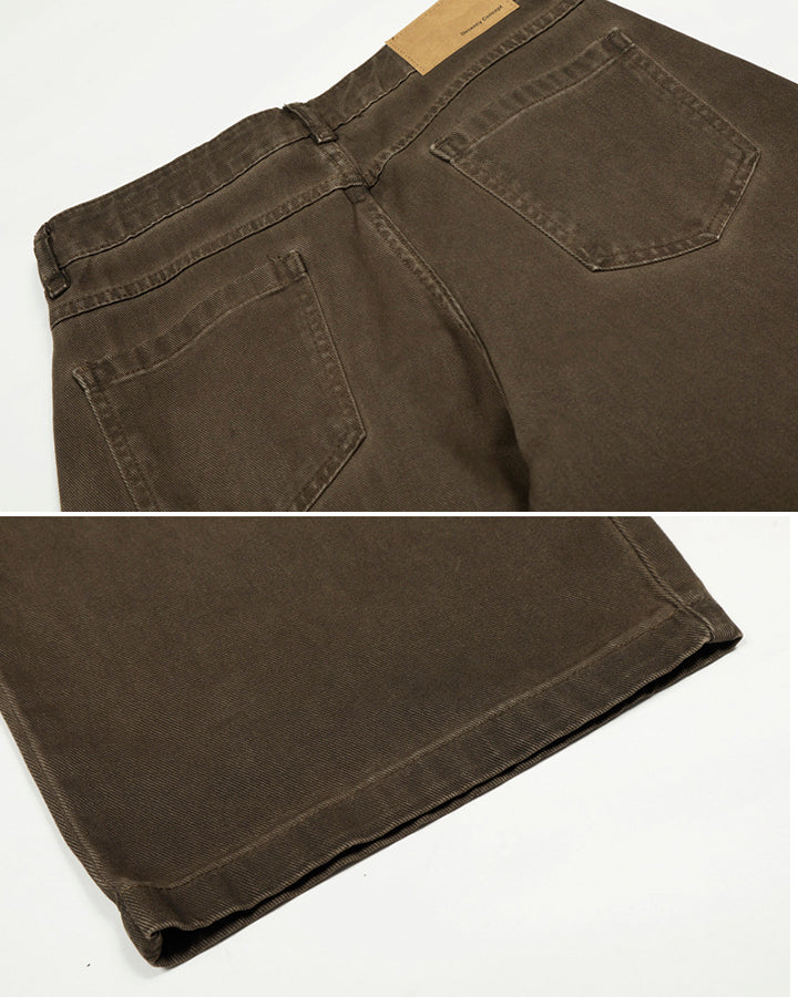 Vintage Washed Cargo Wide-Leg Scimitar Pants