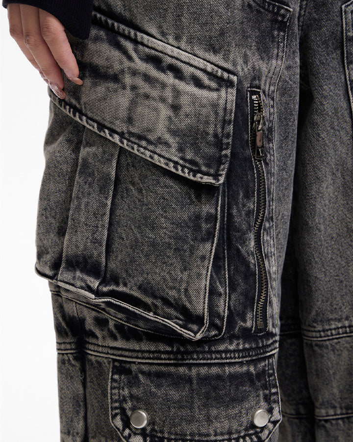 Vintage Multi Pocket Cargo Jeans