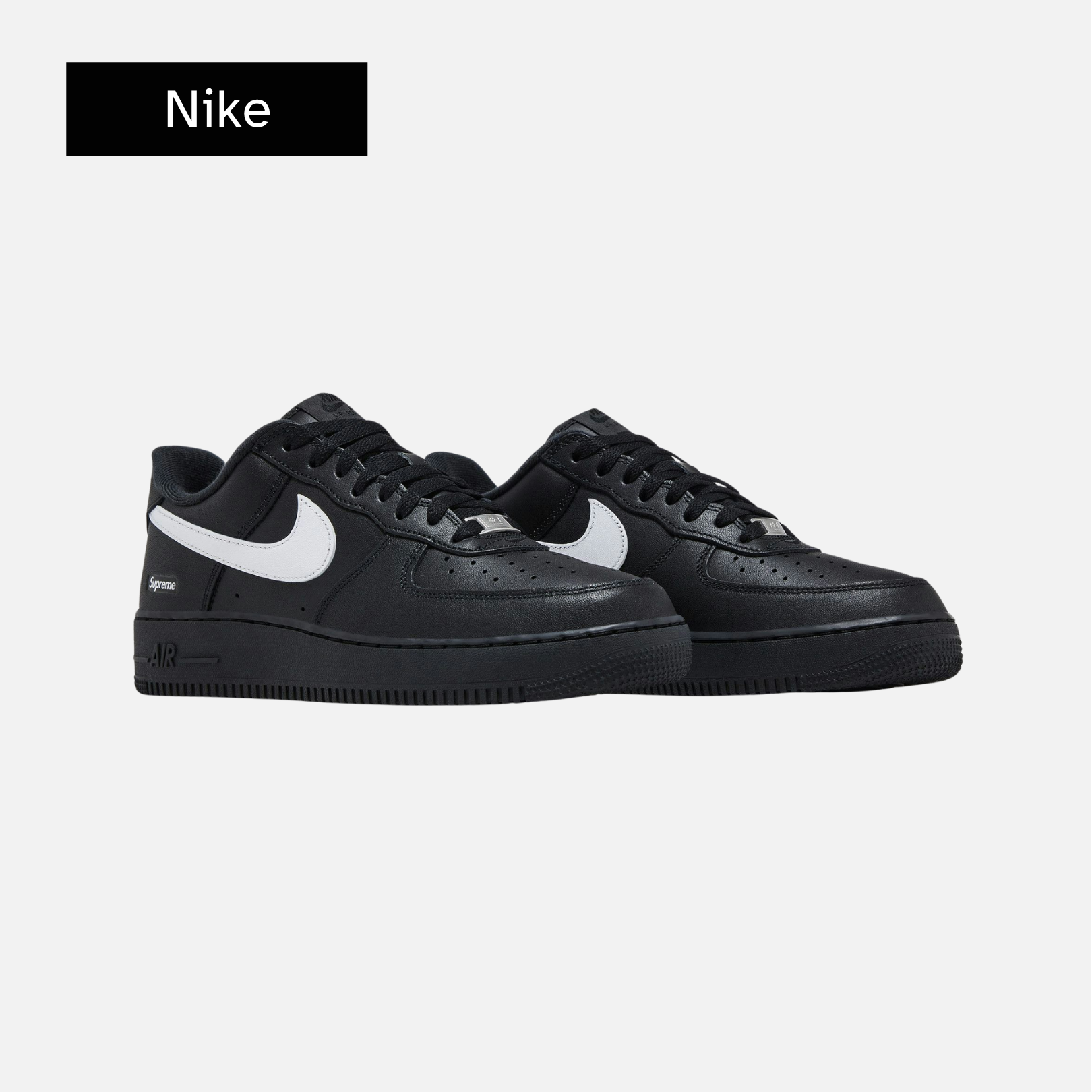 Supreme x Air Force 1 Low 'Box Logo - Black White'
