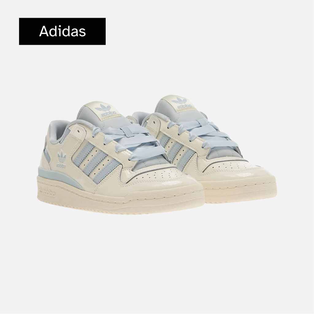 Wmns Forum Low CL 'Off White Halo Blue Patent'