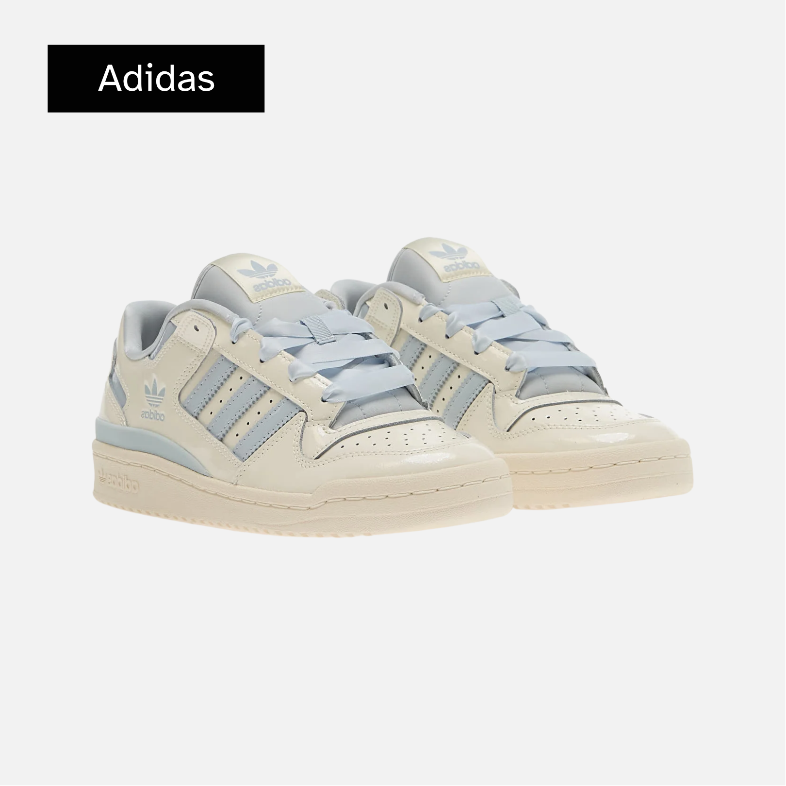Wmns Forum Low CL 'Off White Halo Blue Patent'