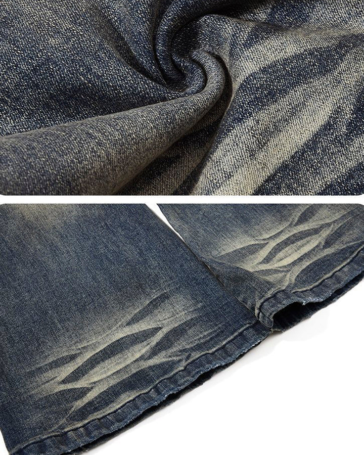 American Vintage Whiskered Flared Jeans
