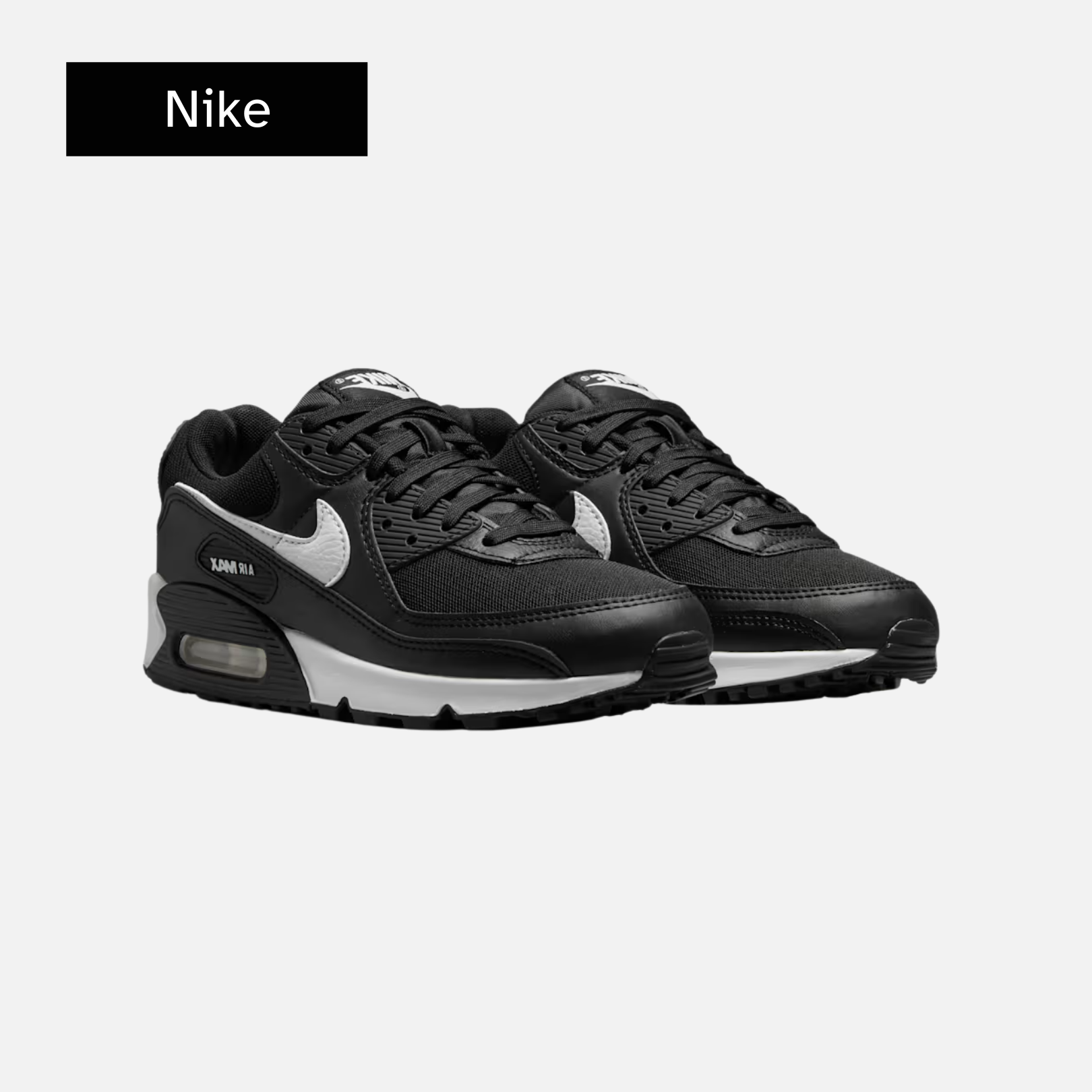Wmns Air Max 90 'Black White'