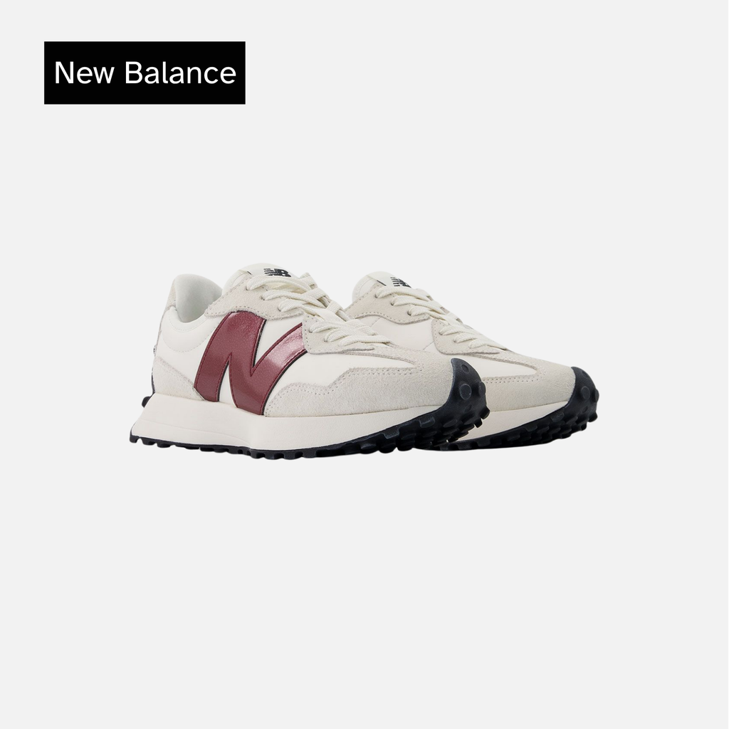 Wmns 327 'White Dark Red'