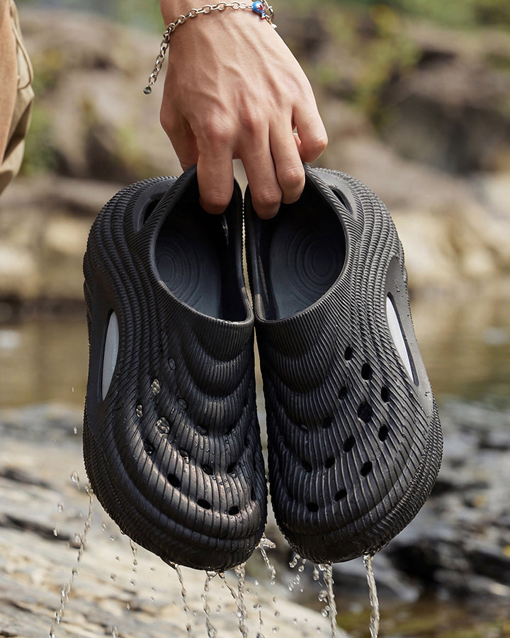 Futuristic Hollow Platform EVA Clog Slip-Ons